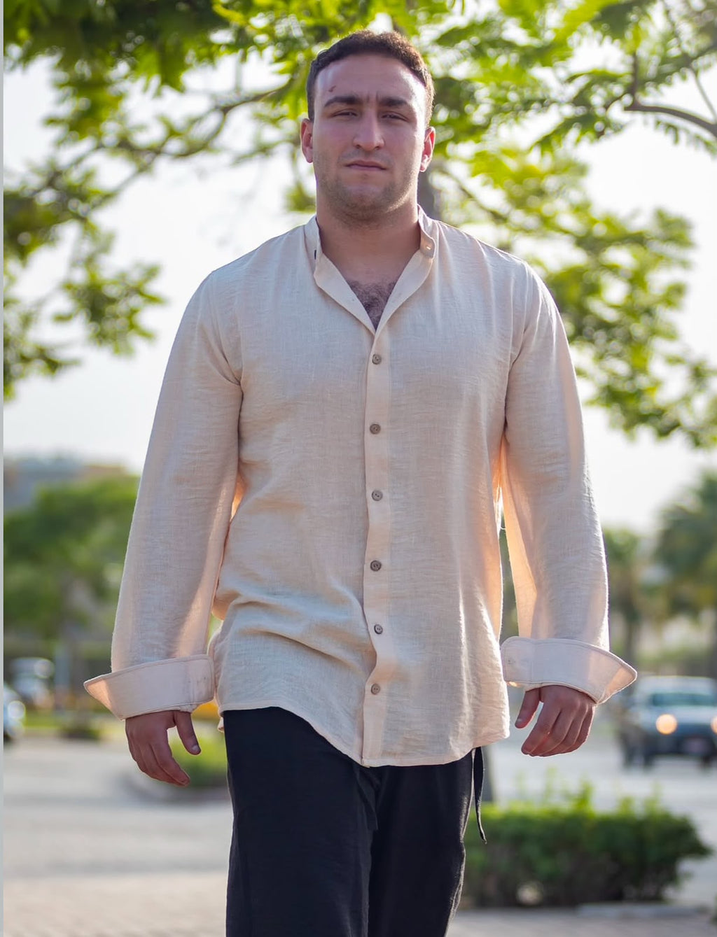 Beige Linen Set