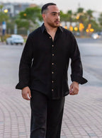 Black Linen Set