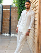 White Linen Set