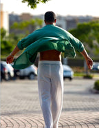 Linen Green Cardigan