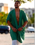 Linen Green Cardigan