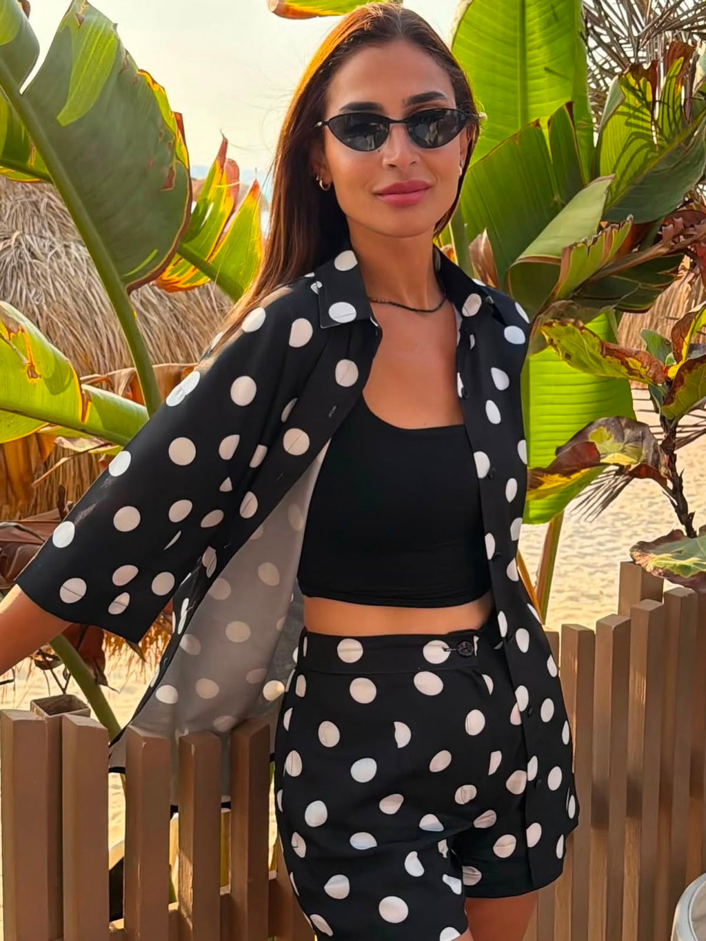 Black Polka Dots Set