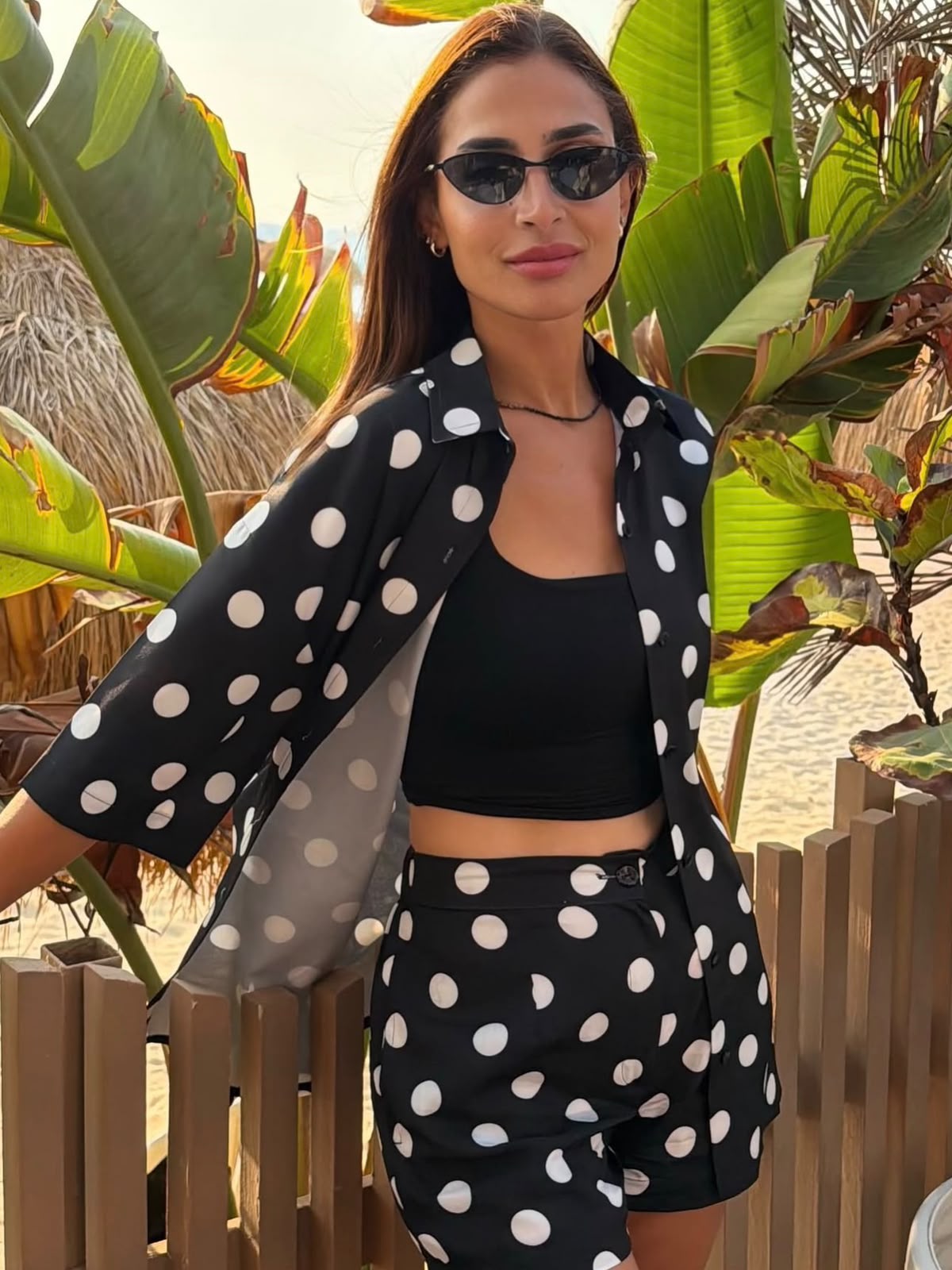 Black Polka Dots Set