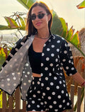 Black Polka Dots Set