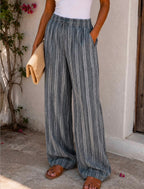 Striped Linen Pants