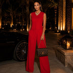 Red Linen Set